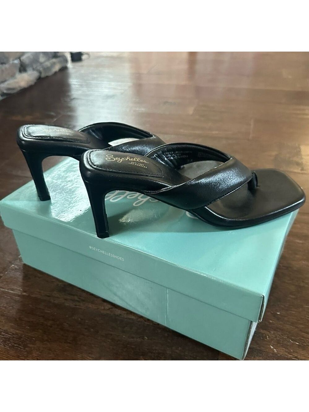 Seychelles EGO Black Leather Sandals – Women’s Size 7.5, Brand New, Retail $109 - Picture 11 of 13